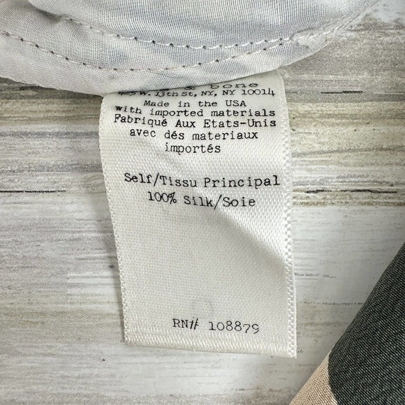 RAG & bone Size 10 Victoria Tropical Print 100% Silk Pants Wide Leg or Jogger - Picture 9 of 16